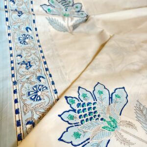 Neelima Flat Bedsheet Dye Handblock Double