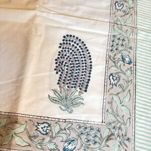 Aparajita Flat Bedsheet Dye Handblock Double