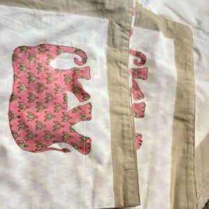 Gajraj Flat Bedsheet Dye Handblock Double