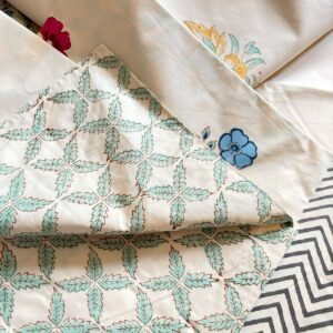 Upavan Flat Bedsheet Dye Handblock Double